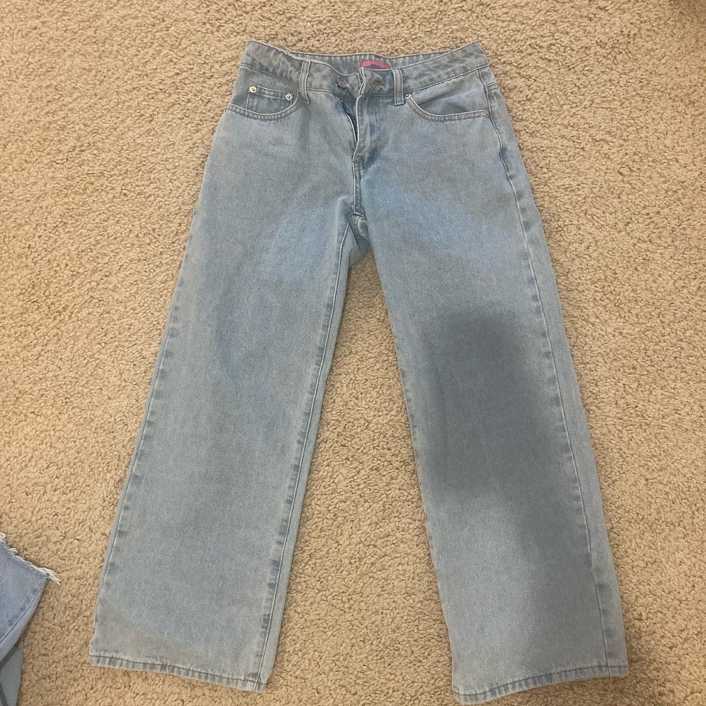 Edikted Light Blue Flare Jeans